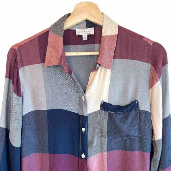 Lucky Brand Buffalo Plaid Button Down - Picture 2 of 6